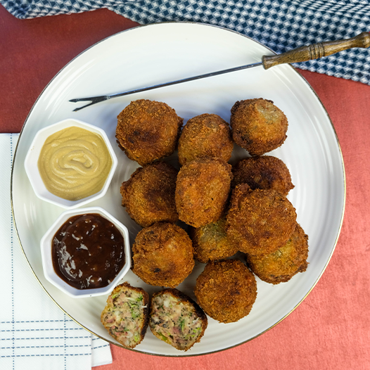 Kızarmış Kıymalı Kabak Topları 