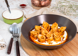 Kızartılmış Özbek Mantısı