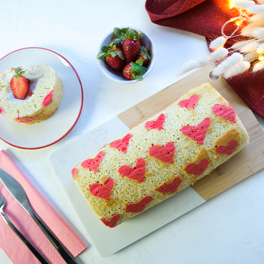 Anneler Günü İçin Kalpli Rulo